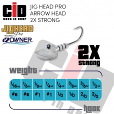 CID Jig Head Pro with OWNER Hooks Arrow Head 2X Strong