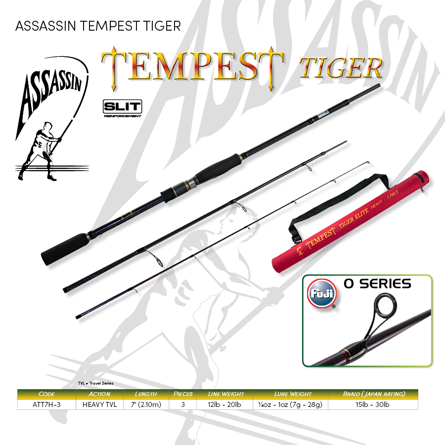 4.Estuary / Bass / Light Tackle - ASSASSIN TEMPEST TIGER